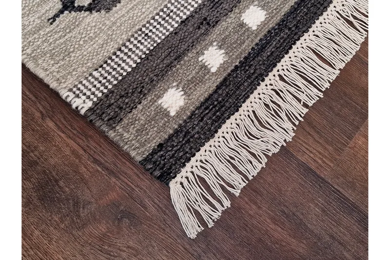 Fagersta Ullteppe 200x300 cm Rektangulært - Grå - Tekstiler & tepper - Teppe & matte - Moderne matte - Ullteppe