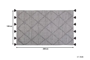 Hohstadt Matte 140x200 cm - Brun - Tekstiler & tepper - Teppe & matte - Moderne matte - Filleryer