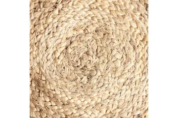 Flatvevd Marts - Beige, Brun, 200x200 cm - Tekstiler & tepper - Teppe & matte - Moderne matte - Jutematter & hampematter