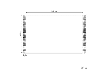 Flatvevd Tozakli - 140x200 cm - Tekstiler & tepper - Teppe & matte - Moderne matte - Filleryer