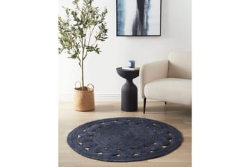 Flatvevet Koyunlu - Blå - Tekstiler & tepper - Teppe & matte - Moderne matte - Jutematter & hampematter