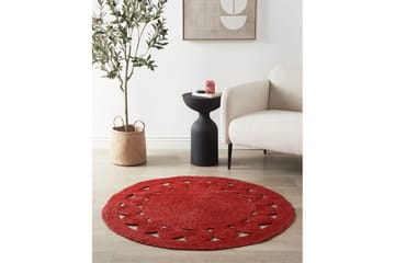 Flatvevet Koyunlu - Rød - Tekstiler & tepper - Teppe & matte - Moderne matte - Jutematter & hampematter