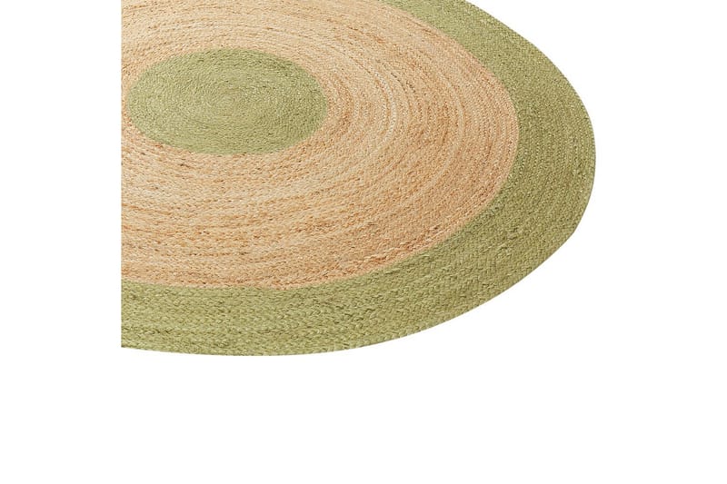 Flatvevet Yayalar - Beige, Grønn - Tekstiler & tepper - Teppe & matte - Moderne matte - Jutematter & hampematter