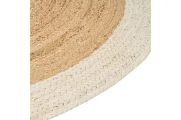 Flatvevet Yayalar - Beige, hvit - Tekstiler & tepper - Teppe & matte - Moderne matte - Jutematter & hampematter