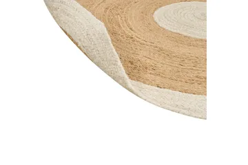 Flatvevet Yayalar - Beige, hvit - Tekstiler & tepper - Teppe & matte - Moderne matte - Jutematter & hampematter