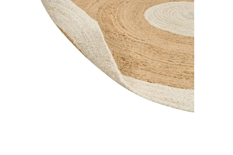 Flatvevet Yayalar - Beige, hvit - Tekstiler & tepper - Teppe & matte - Moderne matte - Jutematter & hampematter