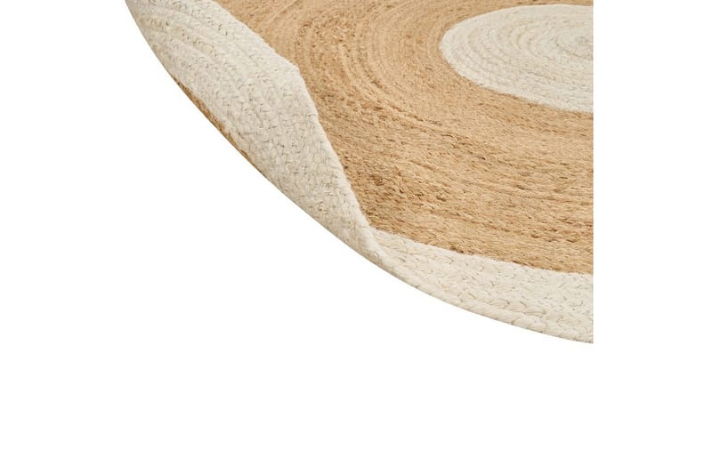 Flatvevet Yayalar - Beige, hvit - Tekstiler & tepper - Teppe & matte - Moderne matte - Jutematter & hampematter