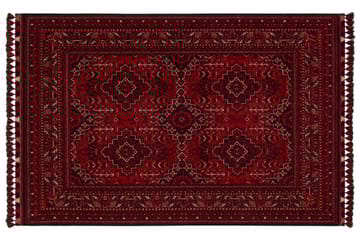 Gangmatte Noriyasu 80x150 cm Rektangulær - Rød - Tekstiler & tepper - Teppe & matte - Moderne matte - Friezematte