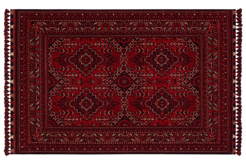 Gangmatte Noriyasu 80x150 cm Rektangulær - Rød - Tekstiler & tepper - Teppe & matte - Moderne matte - Friezematte
