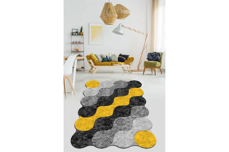 Gangmatte Noshad 80x150 cm Rektangulær - Flerfarget - Tekstiler & tepper - Teppe & matte - Moderne matte - Gangmatter