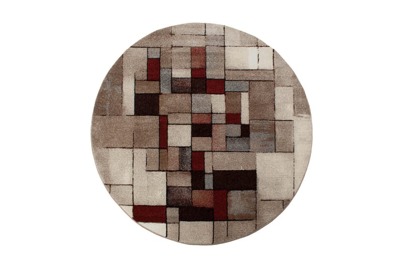 Friezematte London Rund 200 - Brun - Friezematte - Wiltontepper - Store tepper