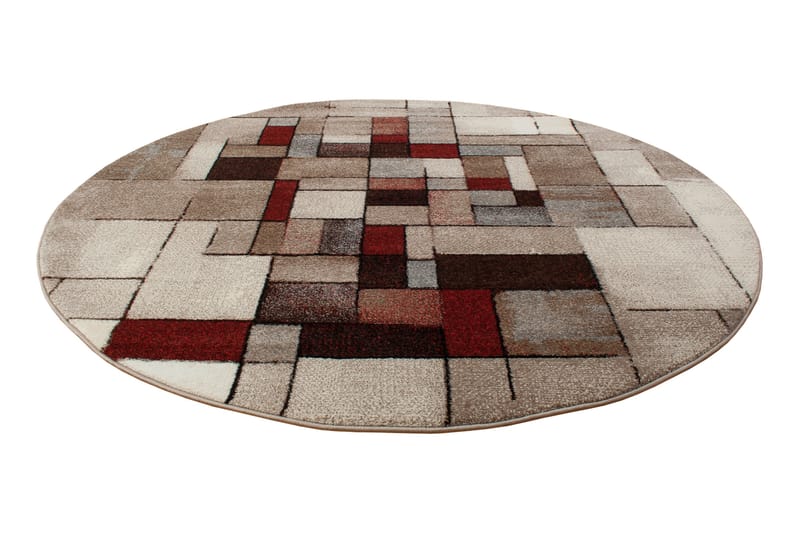 Friezematte London Rund 200 - Brun - Friezematte - Wiltontepper - Store tepper