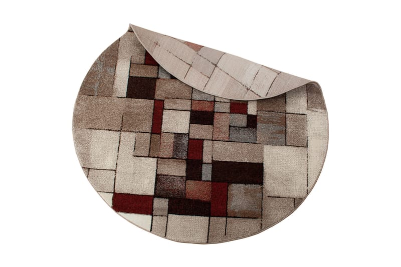 Friezematte London Rund 200 - Brun - Friezematte - Wiltontepper - Store tepper