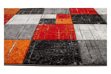 London Square Friezematte 200x290 - Rød/Oransje - Tekstiler & tepper - Teppe & matte - Moderne matte - Friezematte