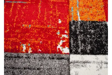 London Square Friezematte Rund 160 - Rød/Oransje - Tekstiler & tepper - Teppe & matte - Moderne matte - Friezematte