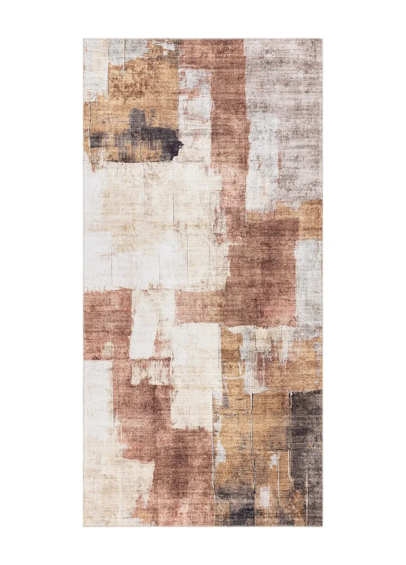 Maskinvevd teppe KM Home Nevada Vintage 80x150 cm Rust, Rust