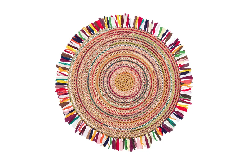 Matte Santoshe 90x90 cm, Flerfarget