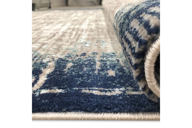 Matte Tacettin 150x230 cm - Blå / Grå - Tekstiler & tepper - Teppe & matte - Moderne matte - Friezematte