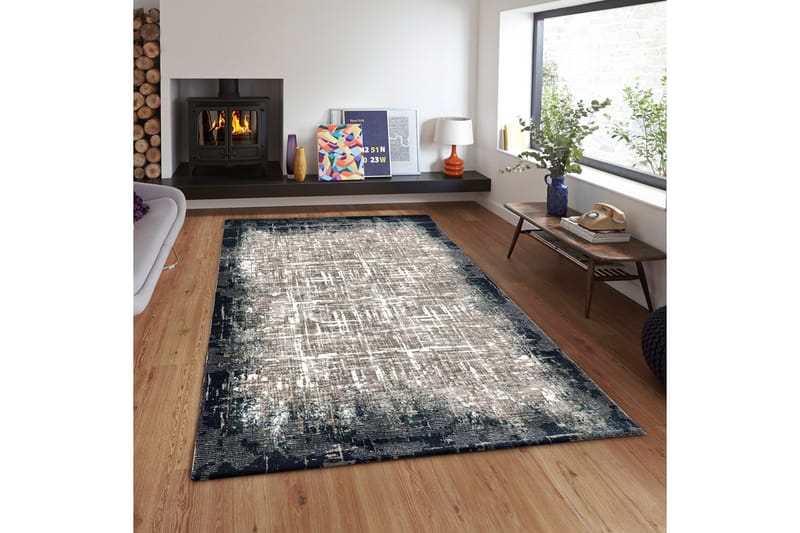 Matte Tacettin 150x230 cm - Blå / Grå - Tekstiler & tepper - Teppe & matte - Moderne matte - Friezematte