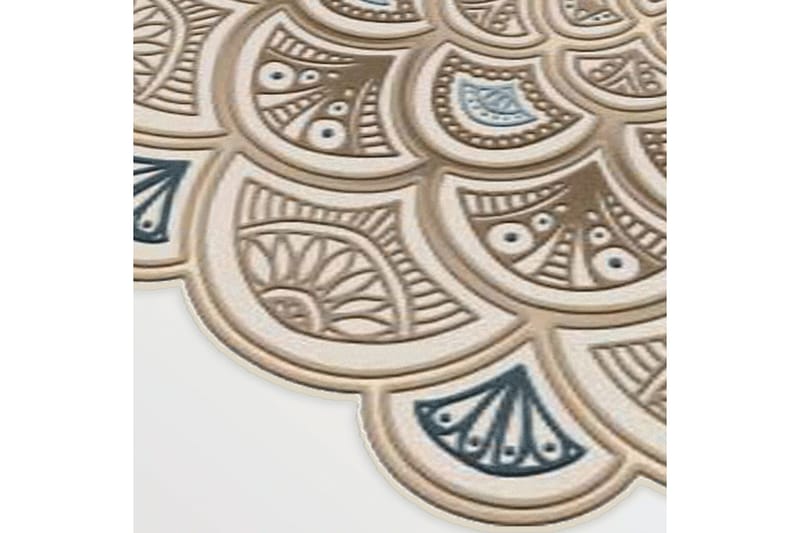 Rafat Gangmatte 100x100 cm Rektangulær - Krem - Tekstiler & tepper - Teppe & matte - Moderne matte - Friezematte