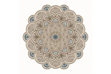 Rafat Gangmatte 100x100 cm Rektangulær - Krem - Tekstiler & tepper - Teppe & matte - Moderne matte - Friezematte