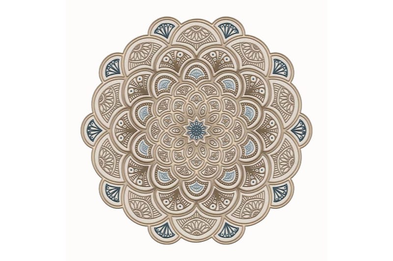 Rafat Gangmatte 100x100 cm Rektangulær - Krem - Tekstiler & tepper - Teppe & matte - Moderne matte - Friezematte