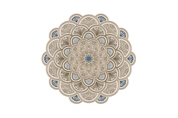 Rafi Wiltonteppe 180x180 cm Rektangulær - Krem - Tekstiler & tepper - Teppe & matte - Moderne matte - Friezematte