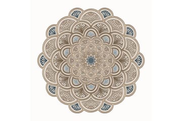 Rafi Wiltonteppe 180x180 cm Rektangulær - Krem - Tekstiler & tepper - Teppe & matte - Moderne matte - Friezematte