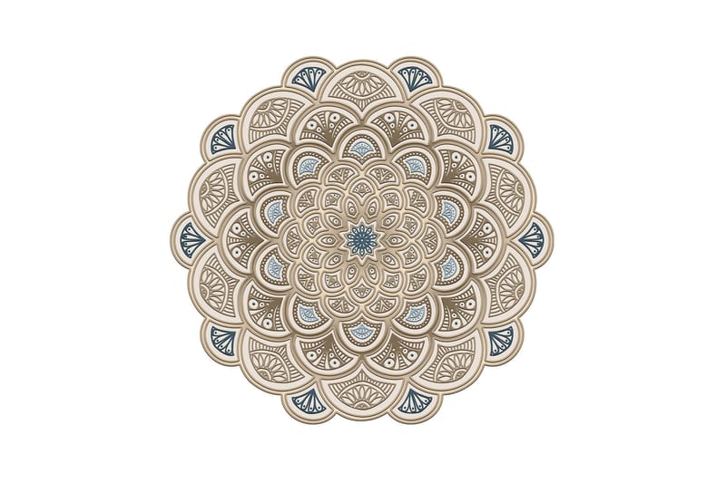 Wiltonteppe Rafi 180x180 cm Rektangulær - Creme - Tekstiler & tepper - Teppe & matte - Moderne matte - Gangmatter