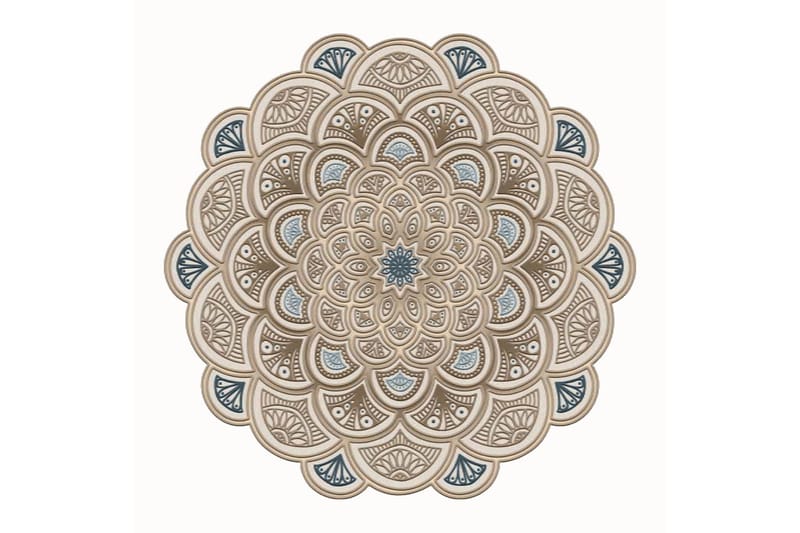 Wiltonteppe Rafi 180x180 cm Rektangulær - Creme - Tekstiler & tepper - Teppe & matte - Moderne matte - Gangmatter