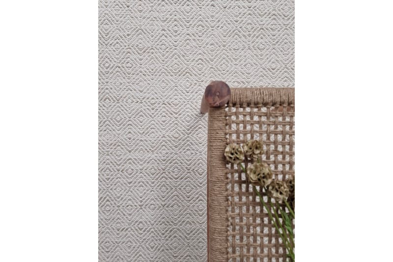 Gåsöga Ullteppe 140x200 cm Rektangulær - Beige - Tekstiler & tepper - Teppe & matte - Moderne matte - Ullteppe