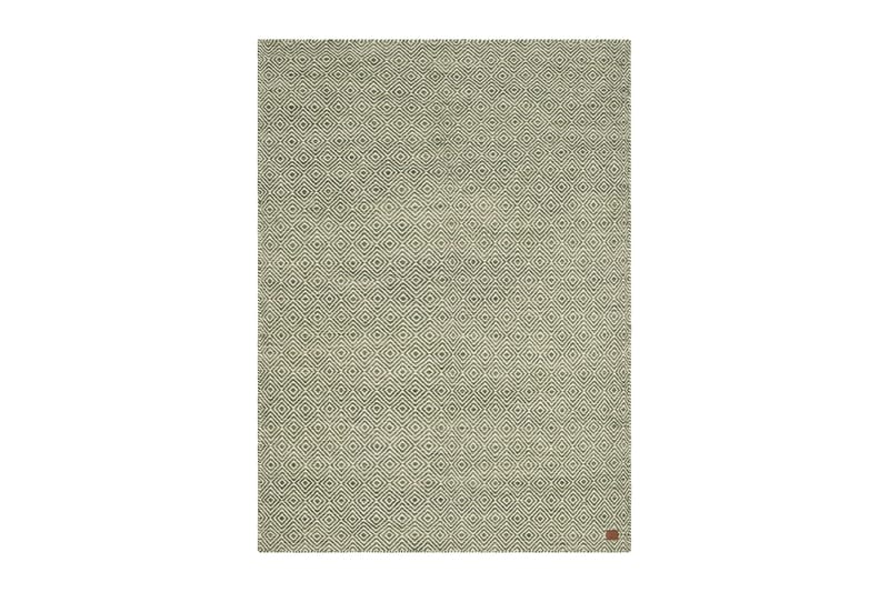 Gåsöga Ullteppe 140x200 cm Rektangulær, Grønn