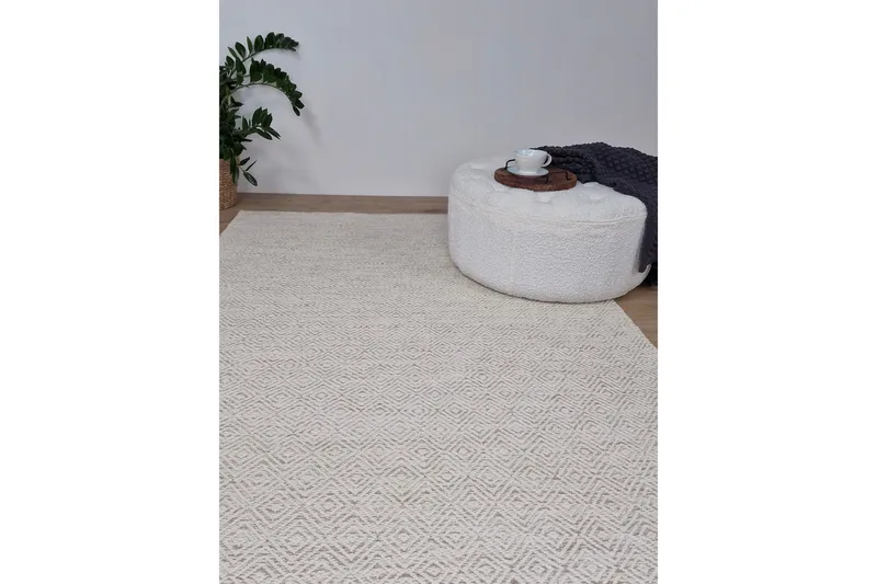 Gåsöga Ullteppe 160x230 cm Rektangulær - Beige - Tekstiler & tepper - Teppe & matte - Moderne matte - Ullteppe