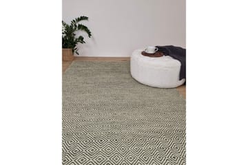 Gåsöga Ullteppe 160x230 cm Rektangulær - Grønn - Tekstiler & tepper - Teppe & matte - Moderne matte - Ullteppe