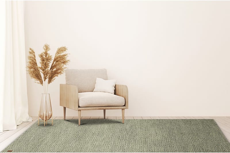 Gåsöga Ullteppe 160x230 cm Rektangulær - Grønn - Tekstiler & tepper - Teppe & matte - Moderne matte - Ullteppe