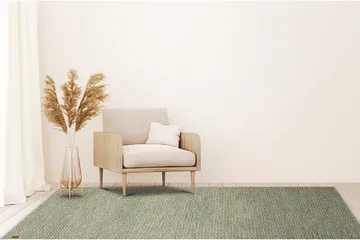 Gåsöga Ullteppe 200x300 cm Rektangulær - Grønn - Tekstiler & tepper - Teppe & matte - Moderne matte - Ullteppe