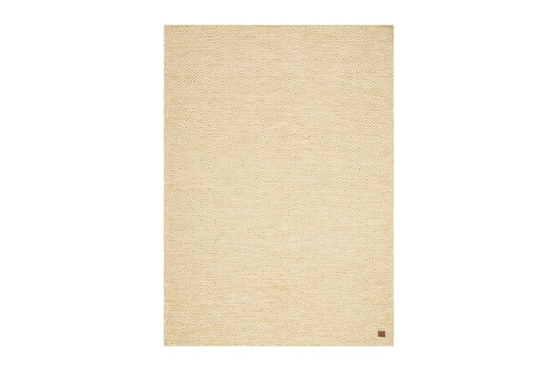 Gåsöga Ullteppe 200x300 cm Rektangulær, Gul