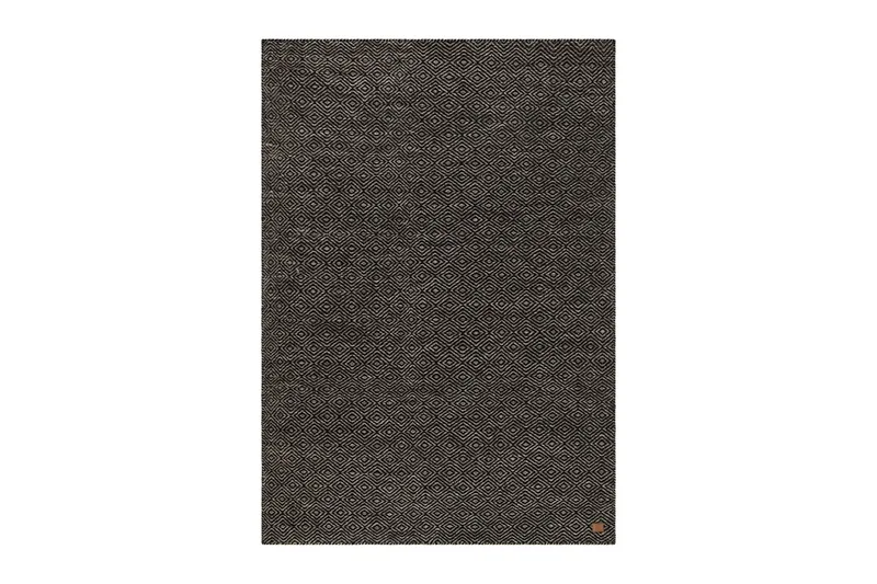 Gåsöga Ullteppe 240x340 cm Rektangulær, Svart/Hvit