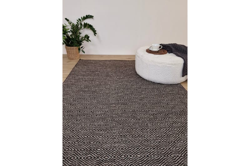 Gåsöga Ullteppe 300x400 cm Rektangulær - Svart/Hvit - Tekstiler & tepper - Teppe & matte - Moderne matte - Ullteppe