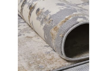 Gangmatte Naveena 100x450 cm Rektangulær - Grå/Beige/Creme - Tekstiler & tepper - Teppe & matte - Moderne matte - Gangmatter