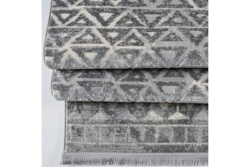 Gangmatte Naveena 120x350 cm Rektangulær - Grå/Creme - Tekstiler & tepper - Teppe & matte - Moderne matte - Gangmatter