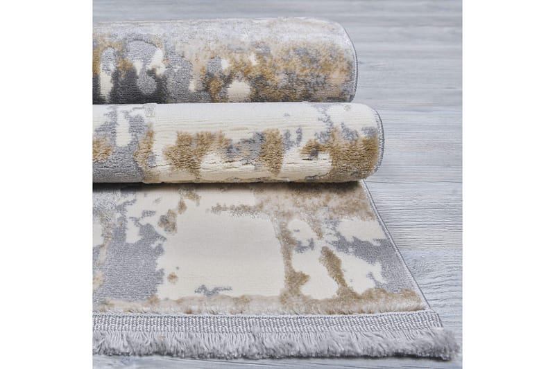 Gangmatte Naveena 80x150 cm Rektangulær - Grå/Beige/Creme - Tekstiler & tepper - Teppe & matte - Moderne matte - Friezematte