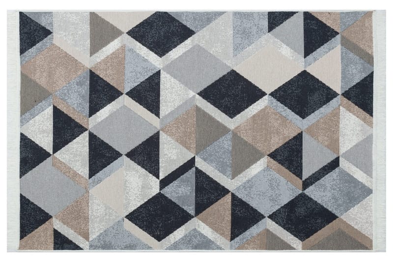 Hall Matte AR 10 - Beige, Svart - Beige/Svart/Hvit/Bomull - Tekstiler & tepper - Teppe & matte - Moderne matte - Gangmatter