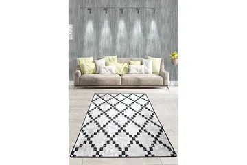 Hall Matte Class DJT (80 x 300) - Hvit/Svart/Fløyel - Tekstiler & tepper - Teppe & matte - Moderne matte - Gangmatter