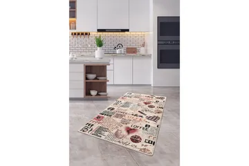 Hall Matte Kaffe (100 x 300) - Flerfarget/Fløyel - Tekstiler & tepper - Teppe & matte - Moderne matte - Gangmatter