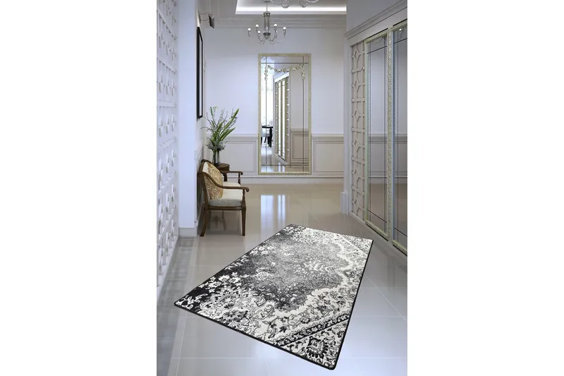 Hall Matte Raylee (100 x 300) - Flerfarget/Fløyel - Tekstiler & tepper - Teppe & matte - Moderne matte - Gangmatter