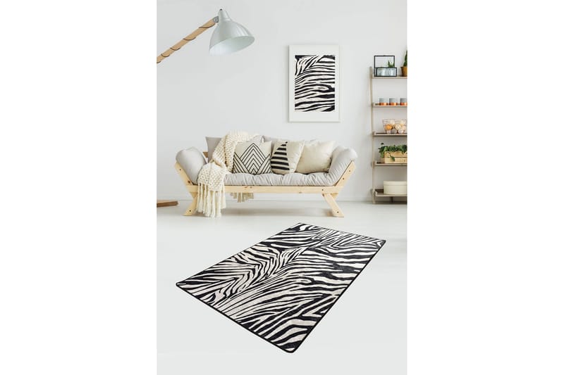 Hall Matte Zebra (100 x 300) - Flerfarget/Fløyel - Tekstiler & tepper - Teppe & matte - Moderne matte - Gangmatter