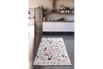 Inngangsmatte Calenta 100x300 cm - Flerfarget/Fløyel - Tekstiler & tepper - Teppe & matte - Moderne matte - Gangmatter
