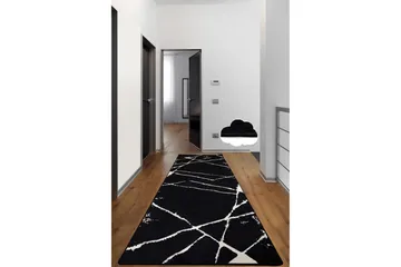 Jassi Gangmatte 80x300 cm Rektangulær - Svart - Tekstiler & tepper - Teppe & matte - Moderne matte - Gangmatter