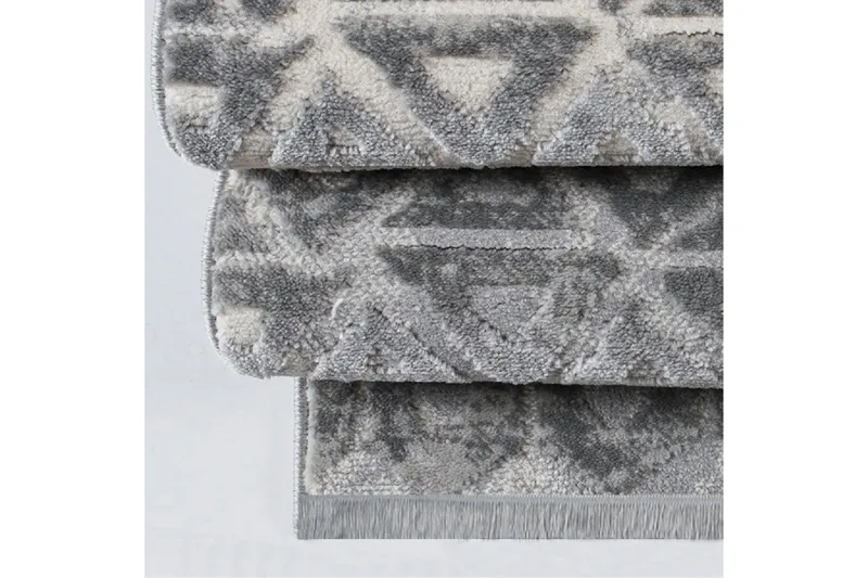 Naveena Gangmatte 100x450 cm Rektangulær - Grå/Krem - Tekstiler & tepper - Teppe & matte - Moderne matte - Gangmatter